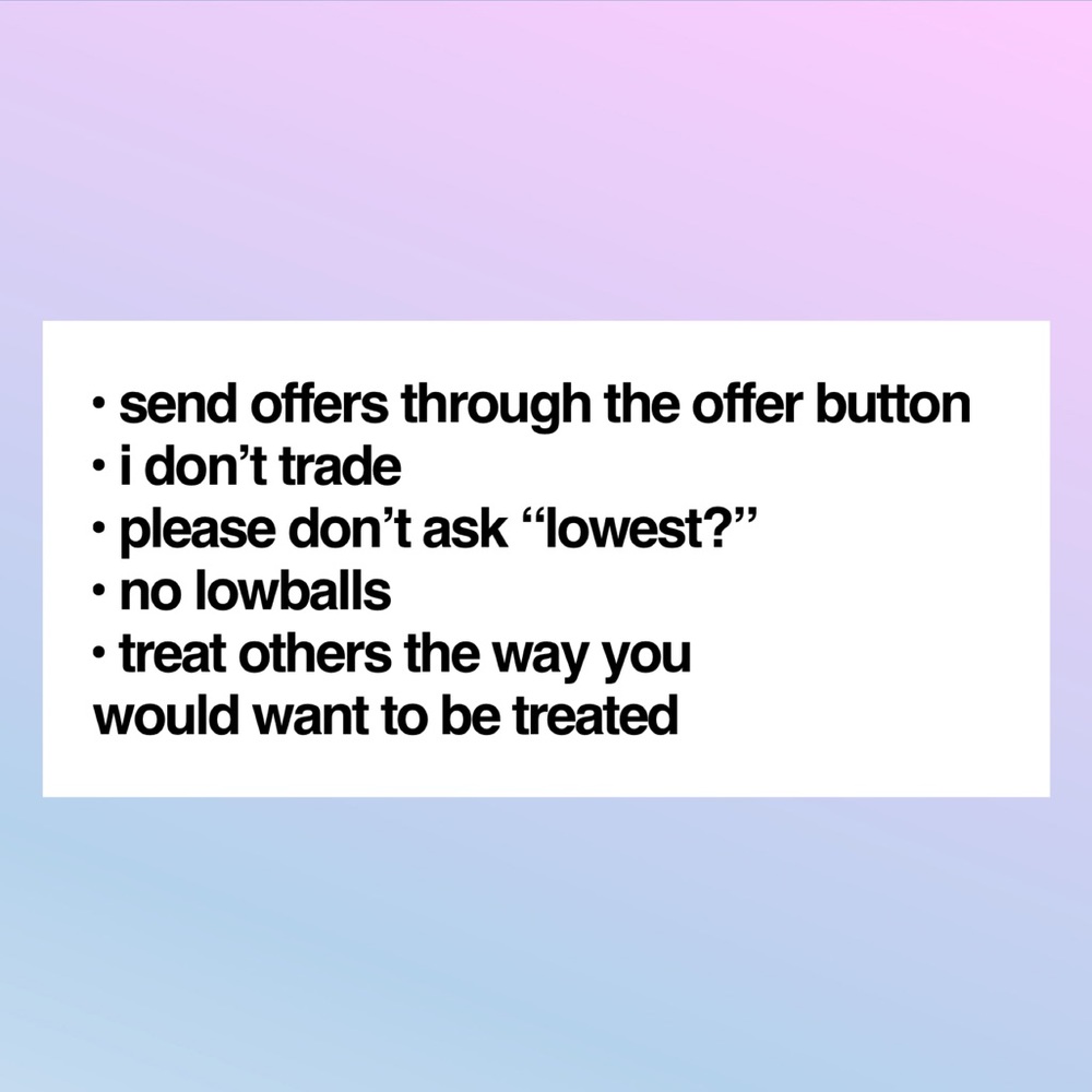 FRIENDLY REMINDERS ♡ READ BELOW :)